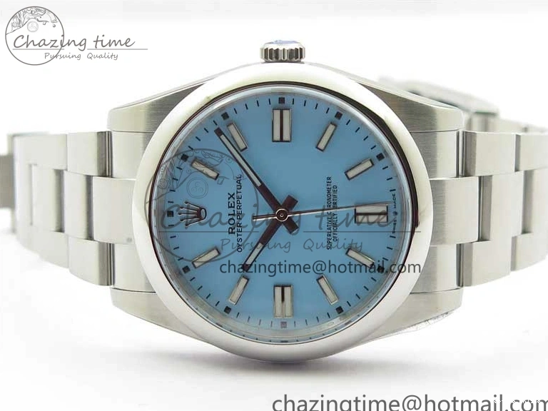 0514 Classic Oyster Perpetual 41mm 124300 ROF 1:1 Best Edition 904L Steel Tiffany Blue Dial on SS Bracelet A 2670